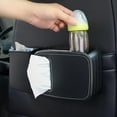 thumbnail image 3 of Car Trash Can Detachable Car Seats Back Hanging Trash Container Garbage Storage Box for (Black), 3 of 5