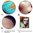 thumbnail image 3 of Designart Colorful Sensual Woman In Fur Coat II Floating Frame Wall Art, 3 of 5