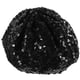 thumbnail image 1 of Boina de moda femenina con lentejuelas brillantes, gorro tipo beanie, accesorios de disfraz para espectáculos de danza (Negro), 1 of 7