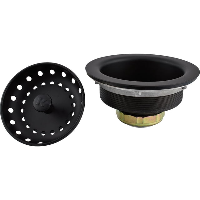 Colador de fregadero Plumb Pak Keeney K5414BLK de acero inoxidable