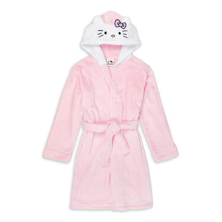 Hello kitty girls' hooded fleece pajama robe (little Girls & Big Girls)