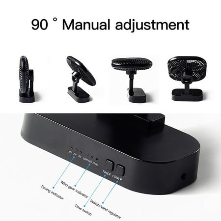 

Up to 65% Off Dvkptbk Magnetic USB Fan USB Or AA Battery Powered Desk Fan With 3 Speed Timing Function for Home Daily Life