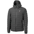 thumbnail image 2 of Men's-Cutter & Buck  Gray Cincinnati Bearcats Mission Ridge Eco Insulated Repreve Hooded Full-Zip Puffer Jacket, 2 of 3
