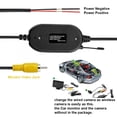 thumbnail image 3 of juego de transmisor y receptor de vídeo inalámbrico de 12 V/2,4 GHz para cámara de respaldo de vehículo/cámara delantera de coche Ormromra 221857, 3 of 9