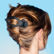 Gimme Beauty Claw Clip Medium Oval Lay-Flat Black/Tortoise 2 Count