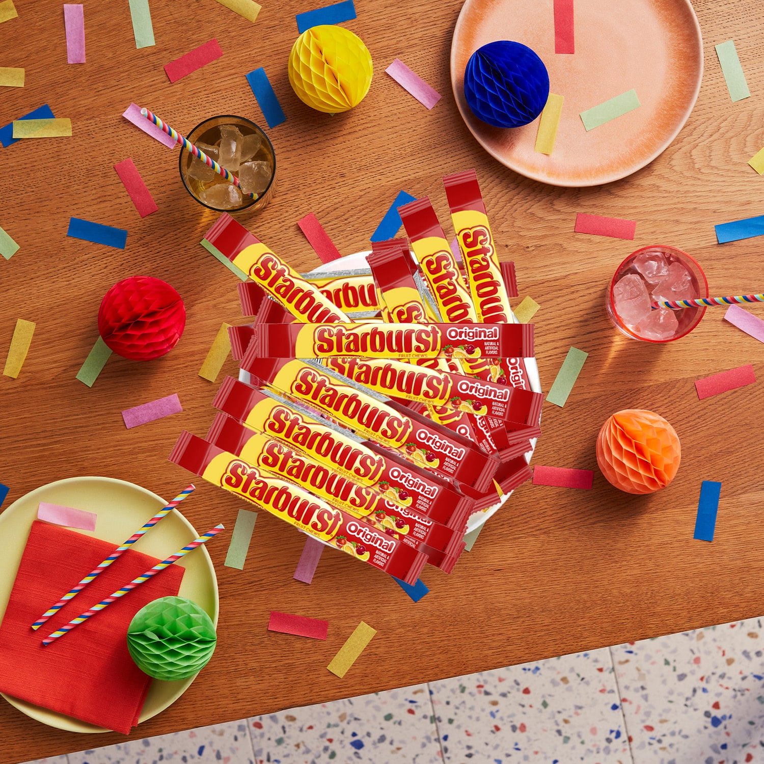 Starburst Original Full Size Fruity Chews Candy - 2.07 oz Bag (36 Pack)