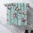 thumbnail image 4 of Hand Towels Set of 2 Lily Flower Towels for Bathroom Soft Absorbent Decorative Hand Bath Towels Dish Towels for Kitchen Sports Gym Yoga Home Decor 14 x 28 in, 4 of 6