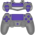 thumbnail image 2 of eXtremeRate Replacement D-pad R1 L1 R2 L2 Triggers Touchpad Action Home Share Options Buttons for ps4 Controller, Purple Full Set Buttons Repair Kits for ps4 Slim Pro CUH-ZCT2 Controller, 2 of 5