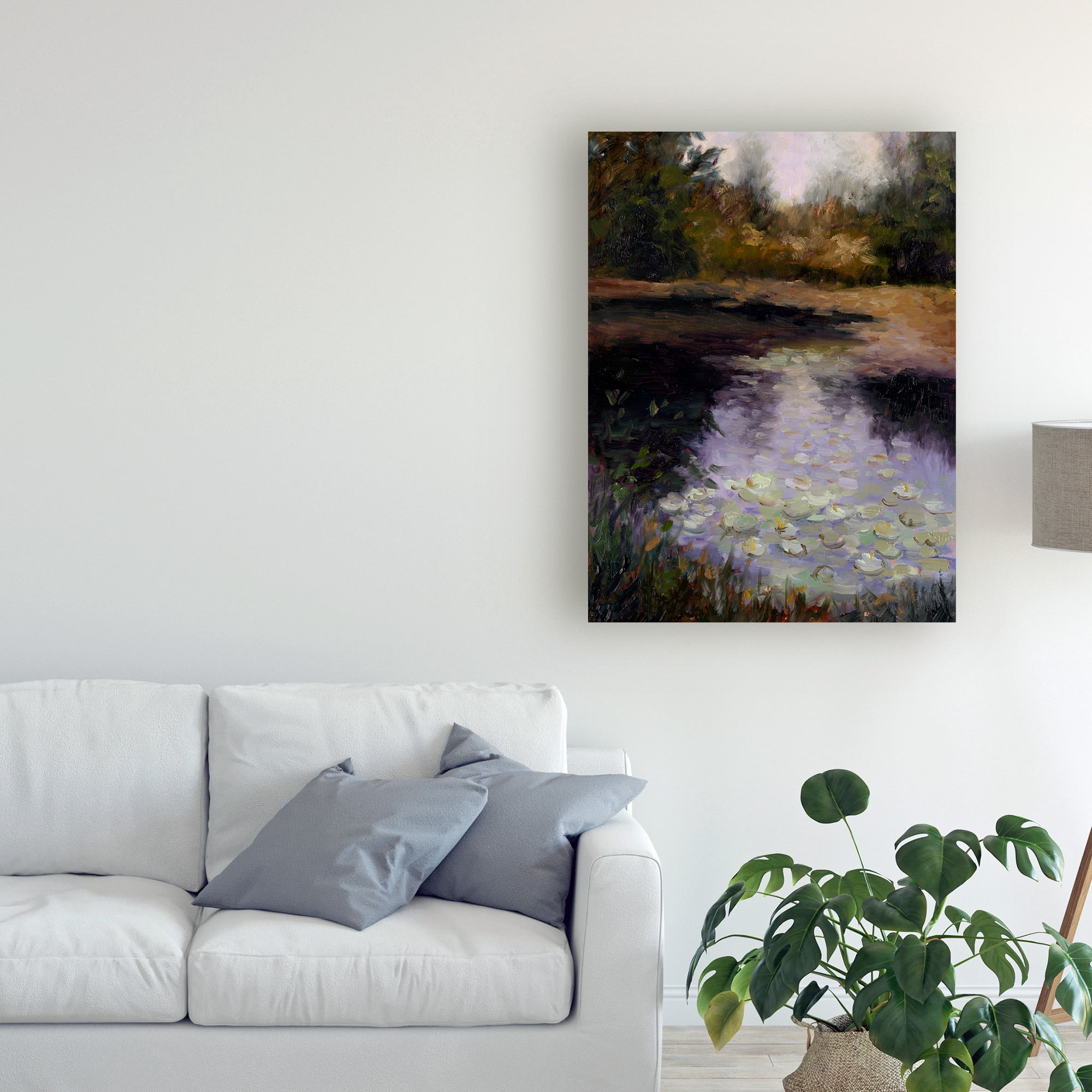 Trademark Fine Art 'Oregon Water Lilies' Canvas Art by Mary Jean Weber