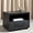 Black, variant on SAFAVIEH Couture Poesy Modern Nightstand with 1 Drawers, Dark Chocolate