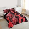 thumbnail image 3 of Castle Fairy Kids Snake Print Twin Comforter Sets,Gothic Animal Print Bedding Set, 3 of 8