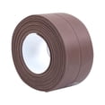 thumbnail image 1 of serony Wall Caulk Strip Tub Bath Sealing Tape Kitchen Bathroom Wall Edge Waterproof PVC Sealing Sticker, Brown, Large, 1 of 7