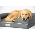 thumbnail image 5 of PetFusion Ultimate Dog Bed, Orthopedic Memory Foam, Medium Firmness Pillow, Waterproof Liner, YKK Zippers, Breathable 35% Cotton Cover, 1yr. Warranty,Slate Grey, X-Large (44x34"), 5 of 8
