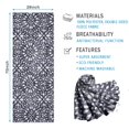 thumbnail image 2 of Blue and White Abstract Pattern Hot Yoga Mat Towel Non Slip for Hot Yoga - Quick-Drying Yoga Mat Cover with 4 Corner Pockets with Travel Bag - Hot Yoga Towel Non Slip 70"x26", 2 of 6