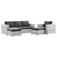 thumbnail image 2 of Modway Convene 4-Piece Outdoor Patio Set in Light Gray Charcoal, 2 of 10