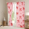 thumbnail image 4 of Feelyou Fashion Bowknot Kids Black Out Curtains, Kawaii Cartoon Bow-tie Curtains Pack of 2 (42x63 Each), Cute Love Heart Bedroom Curtains, Window Curtains Bedroom Decor, 4 of 7