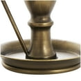 thumbnail image 4 of DecMode 2 Candle Bronze Metal Antique Style Candle Holder with Candle Plates and Handles, Set of 2, 4 of 11