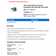 thumbnail image 2 of ABS Control Module Connector - Compatible with 2004 GMC Envoy RWD - AC Delco, 2 of 2