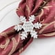 thumbnail image 2 of Yuarrent Decoración de mesa, diseño de copo de nieve de Navidad, suministro decorativo para el hogar, servilletas antioxidantes, círculos, hebilla de Mostrada Plata Yuarrent HA060540-02, 2 of 6