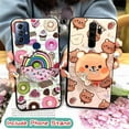 thumbnail image 4 of LYM-Phone Case For MOTO G Play 2023, Waterproof Glitter Dirt-resistant cute Rotatable stand Phone Lens Protection Cartoon Skin feel silicone Durable Soft Case Fashion Design Back Cover, 4 of 9