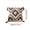Coffee, variant on Bohemian Tufted Throw Pillow Cover 17.7x17.7 Inch, Geometric Pattern Cushion Case with Tassels, Soft Polyester Fabric for Sofa and Bed