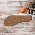 thumbnail image 5 of WRKEKC Womens Sandals Solid Peep Toe Open Toe Thick Sole Wedge Heel Beach Shoes for Ladies Summer Versatile Slippers, 5 of 9