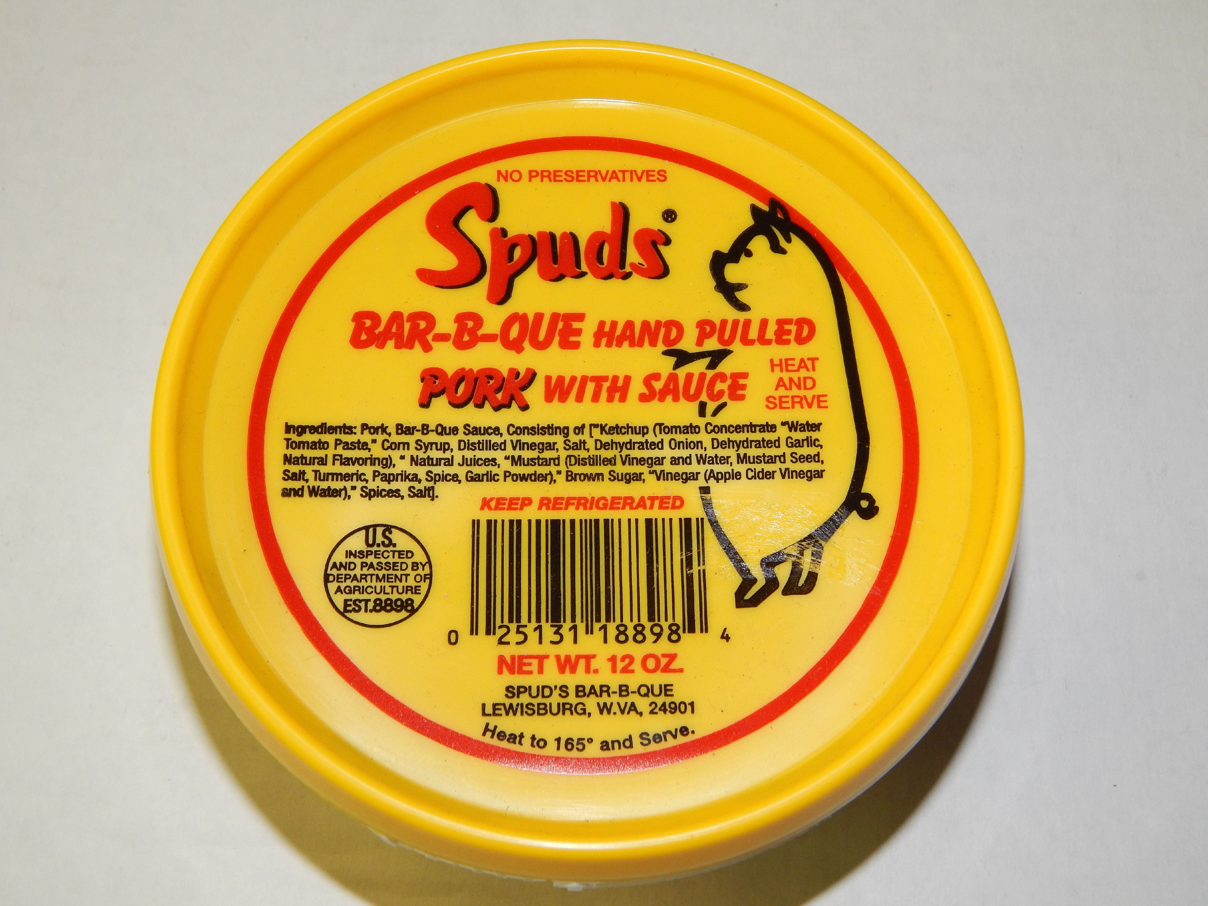 Spud's Premium Pork Barbeque, 12 Oz.