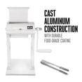 thumbnail image 6 of Weston Meat Tenderizer Tool & Heavy Duty Cuber, Quick and Easy Manual Operation For Cuts Up To 4.5” Wide x .75” Thick, Durable Aluminum Construction, Stainless Steel Blades, White, 6 of 8