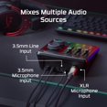 thumbnail image 2 of Mezclador de Audio HyperX Interfaz USB 24 bits 96 kHz, 2 of 8