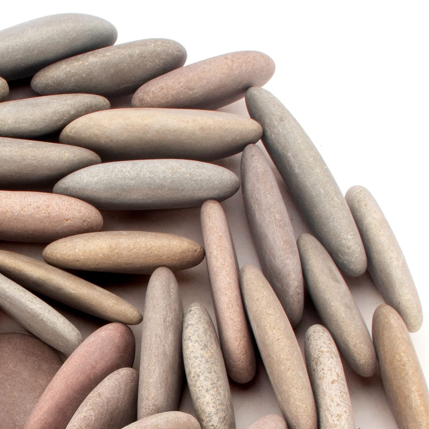 18 lb Bag of Assorted Painting Rocks and River Stones for Crafts, 3"-4.8" Size