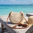 thumbnail image 2 of Tdxkok Woven Shoulder Bag Large Capacity Beach Vacation Crossbody Tote Handbag Summer Travel Style A, 2 of 6