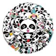 thumbnail image 1 of Pegatinas de panda, 50 pegatinas de graffiti creativas y modernas, pegatinas decorativas de dibujos animados para equipaje, scooter, tableta y coche, 1 of 4
