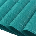 thumbnail image 5 of Plastic Placemats,Non Slip Washable Placemats for Dining Table Wipe Clean Table Mats Set of 6(Cyan Blue), 5 of 6