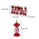 thumbnail image 4 of Advancent 6 unids/set adornos navideños rojos decoraciones de plástico duraderas para fiestas festivas y reutilizables Kits de decoración para fiestas azul, 4 of 6