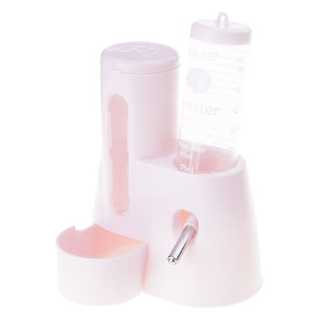 Double Function Hamster Water Bottle And Dispenser Leakproofed Stable Base For Cage Accessories