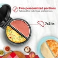 thumbnail image 6 of Holstein Housewares 2-Section Omelet Maker , Mint Stainless Steel, 6 of 9