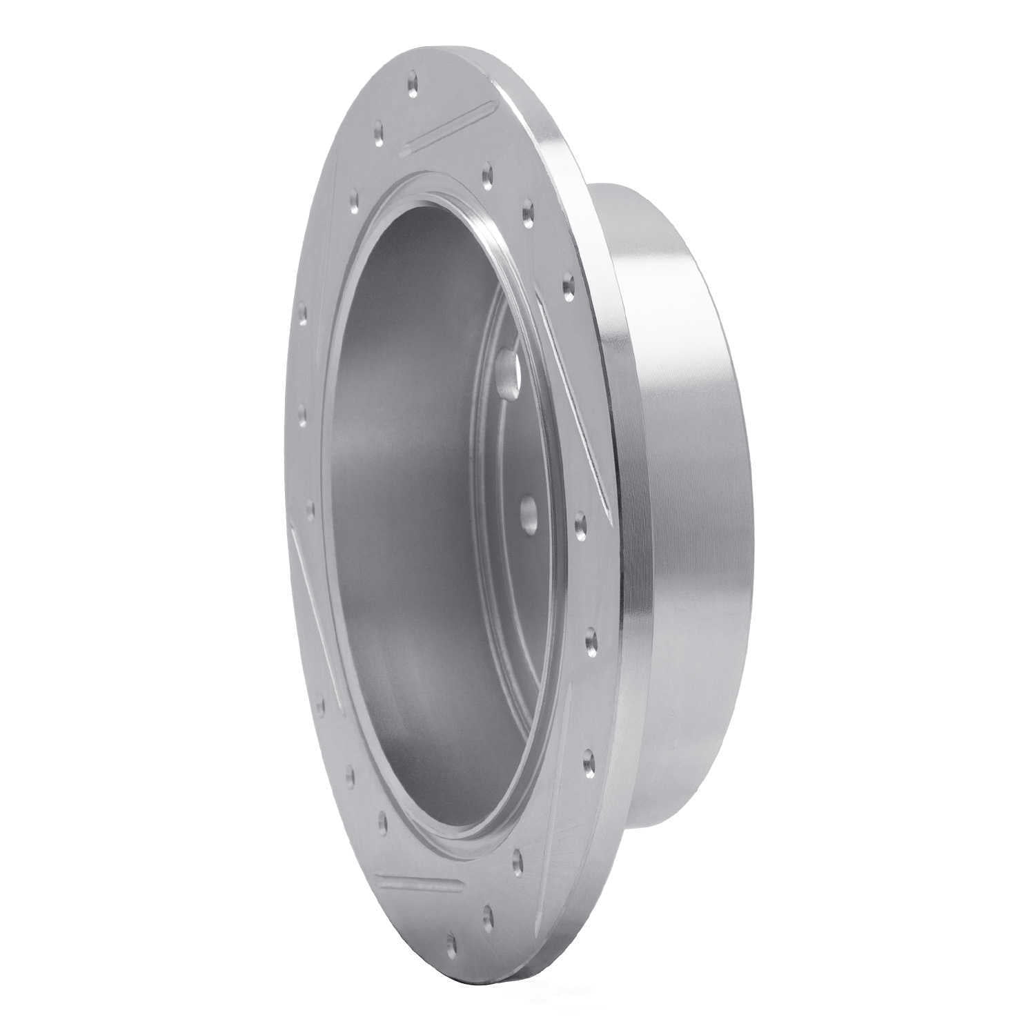 Dynamic Friction Company 631-13024R DFC Brake Rotor - Drilled And Slotted - Silver