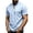Light Blue, variant on Men Short Sleeve Shirt – Mandarin Collar Lace Up Two Button Resort Style Extra Large Men Cropped T Shirts for Men Shirt Men Small Shirts Journey T Shirt Pack Mens T Shirts V Neck T Shirts