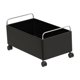 thumbnail image 3 of Carro Móvil Organizador con Ruedas para Almacenamiento Estante Multifuncional Bajo Escritorio para Libros Y Bolsas Fabricación Sólida en Acero Y Mader Negro L, 3 of 8