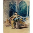 thumbnail image 2 of John La Farge 20x24 Gold Ornate Framed and Double Matted Museum Art Print Titled - Village Dancing Girls at Garoet in the Preanger Regency, Java (1891), 2 of 4
