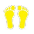 thumbnail image 4 of CoudarTitie 29cm x 14cm stickers for children, stickers for, feet for school, children's Yellow, 4 of 9