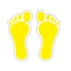 thumbnail image 4 of Pegatinas de de pies, marcadores de suelo portátiles, calcomanías para el suelo de jardín de infancia, decoración del aula, guardería, negocio Amarillo, 4 of 8
