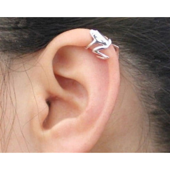 316L Stainless Steel Tree Frog Fake Cartilage Ear Cuff