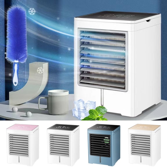 Portable Air Cooler Fan - Rapid Cooling 3-In-1 With 3 Speeds, 60% Longer Airflow, Usb Rechargeable & Battery Powered For Home, Office, Dorm - Ultra Quiet (30Db), Evaporative Cooling, No Ice Needed