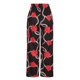 thumbnail image 4 of Pantalones anchos cómodos de cintura media elásticos con bolsillos de impresión informal para mujer Fridja alkflakhf34889, 4 of 8