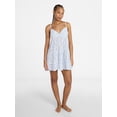 thumbnail image 2 of No Boundaries Tiered Cami Sleep Dress, Women's XS-XXL, 2 of 6