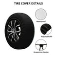thumbnail image 2 of Naloa White Swan PVC Leather Spare Tire Wheel Cover for Car Truck SUV Camper Trailer Universal Fit many size14 inch, 2 of 6