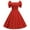 Red, variant on dresses for women 2022 Women's Casual Short Sleeve Collar-Neck Retro Polka Dot Print Large Dress Women's Casual Dress Red + XL