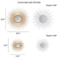 thumbnail image 2 of Fiore Sunburst Mirror Gold Small, 2 of 9