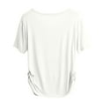 thumbnail image 3 of fatyb Summer T-Shirts for Women Short Sleeve Round Neck Womens Tops Comfortable Soft Tee Loose Blouses, 3 of 7
